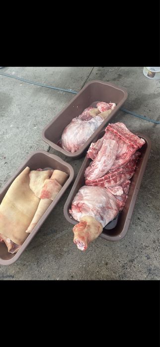 Домашно прясно свинско месо