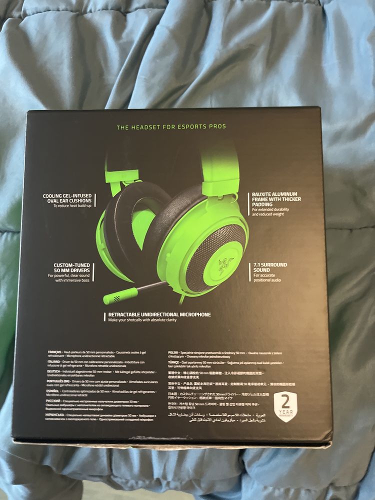 Слушалки razer kraken multiplatform green