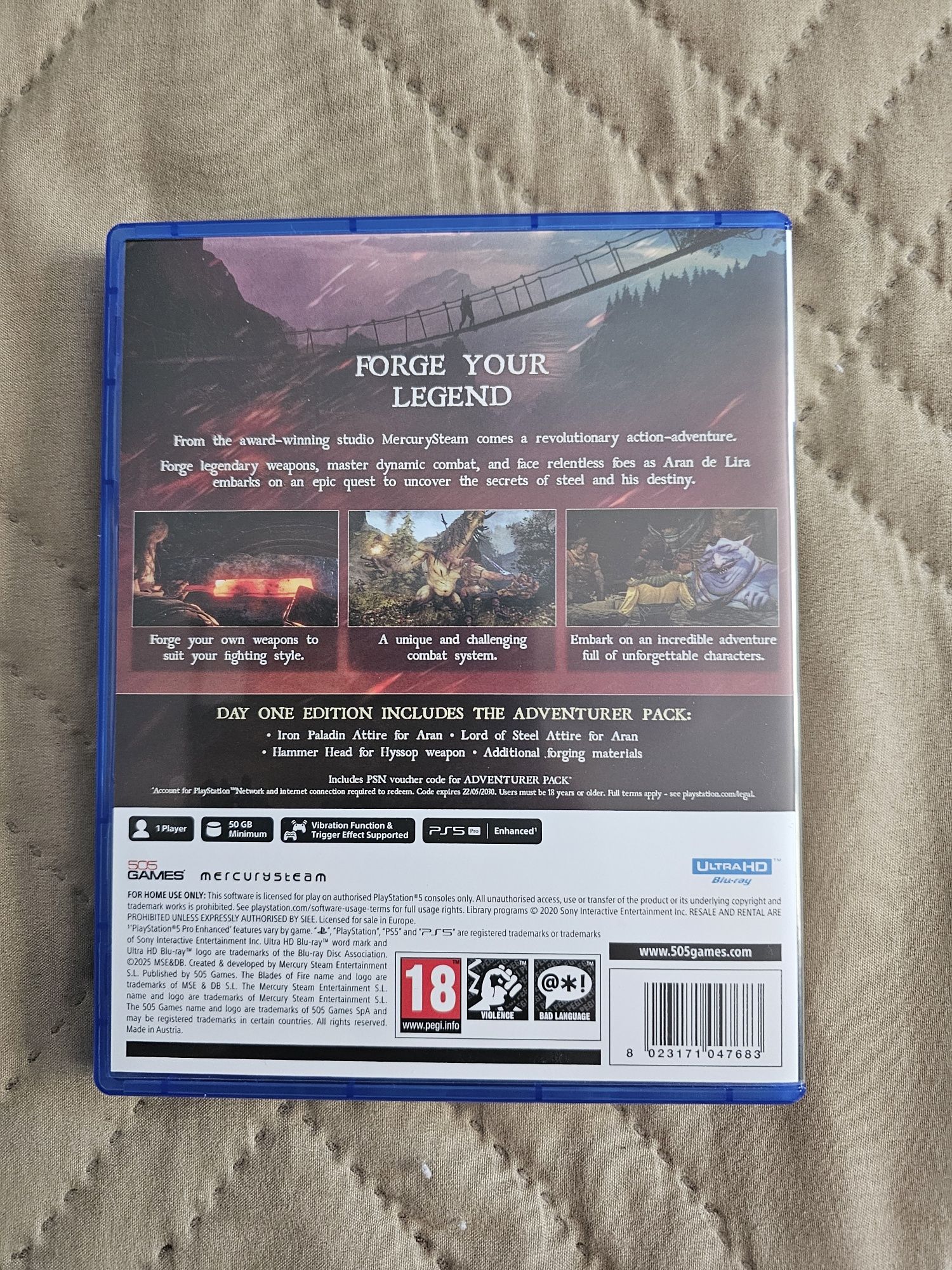 Продавам играта Blades of Fire