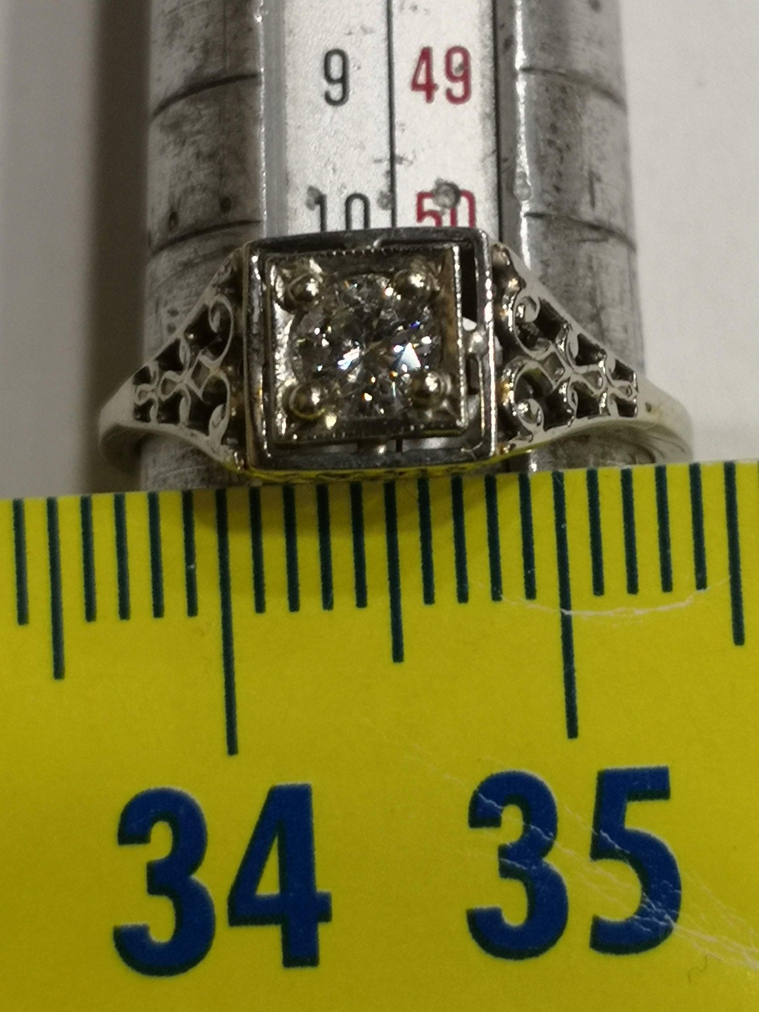 Vind inel deosebit din aur 14kt cu diamant 0,30ct