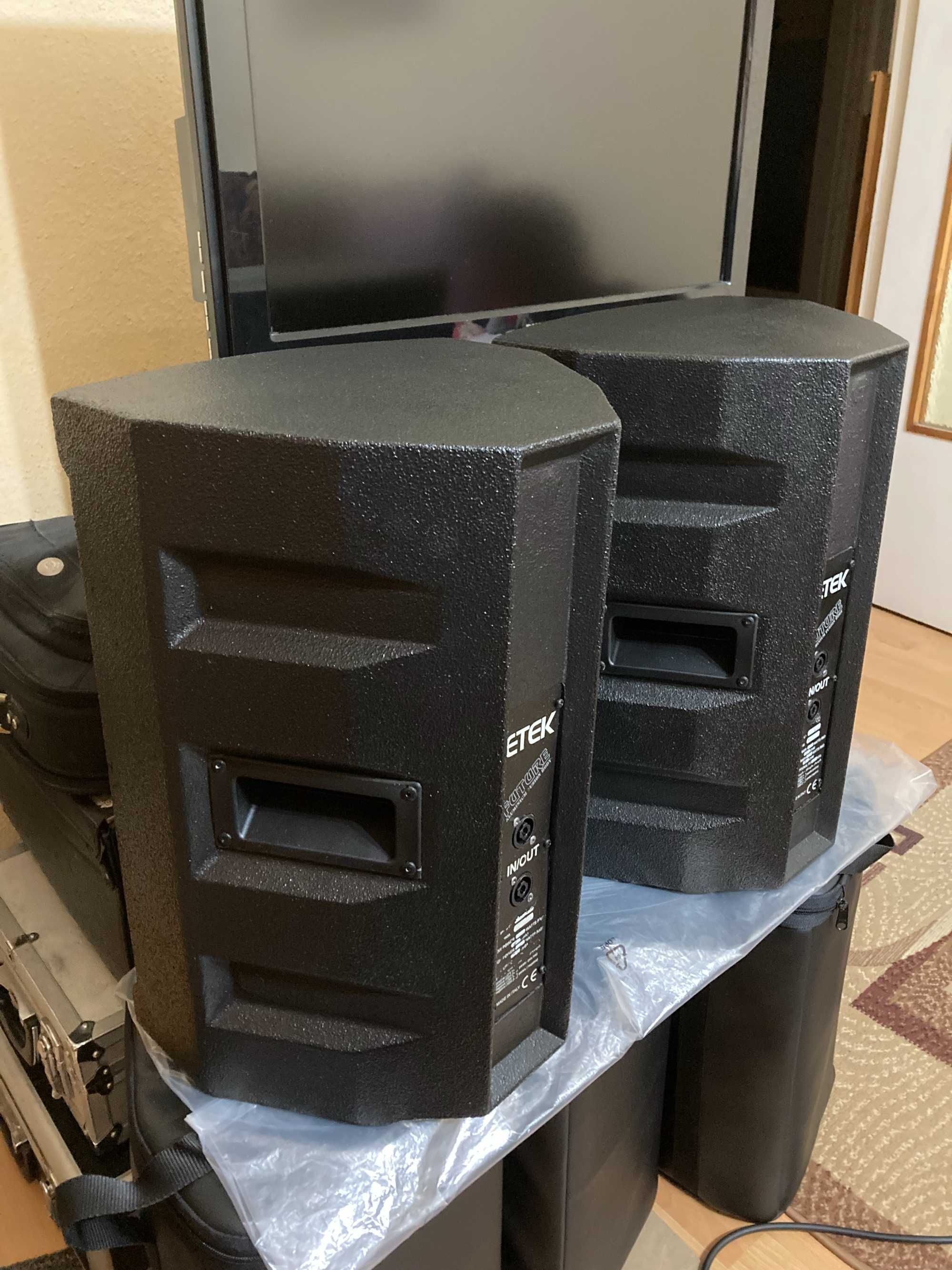 Vand-Schimb 2 Boxe din Aluminiu  ETEK de 12/8 ohmi