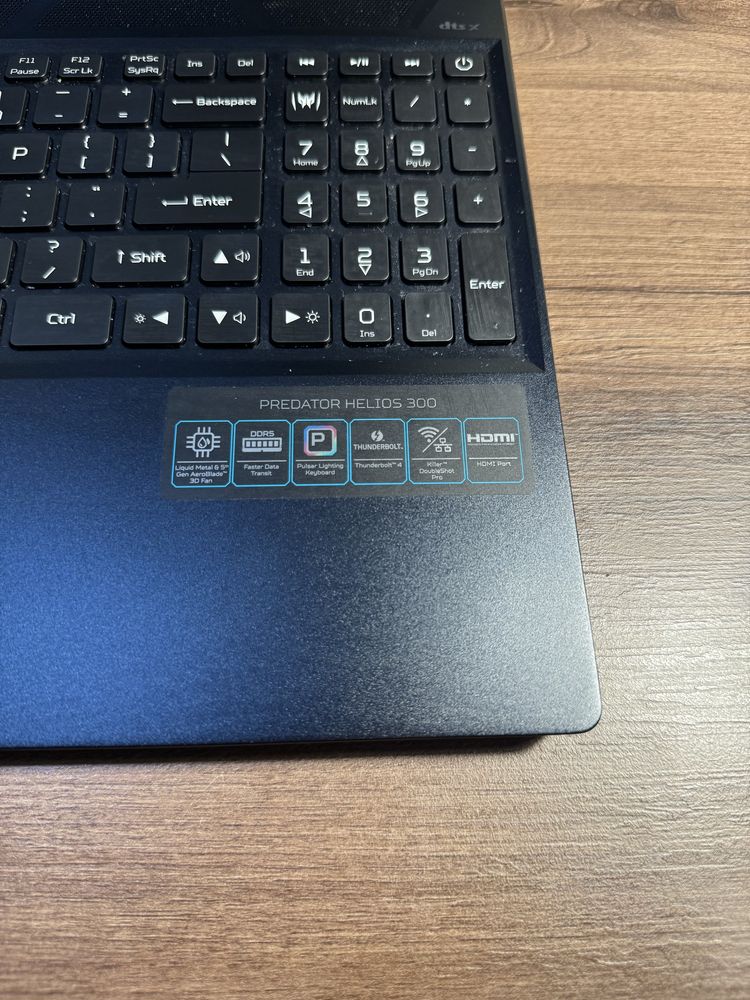 Acer Predator Helios 300, i9-12900H + RTX 3070 Ti