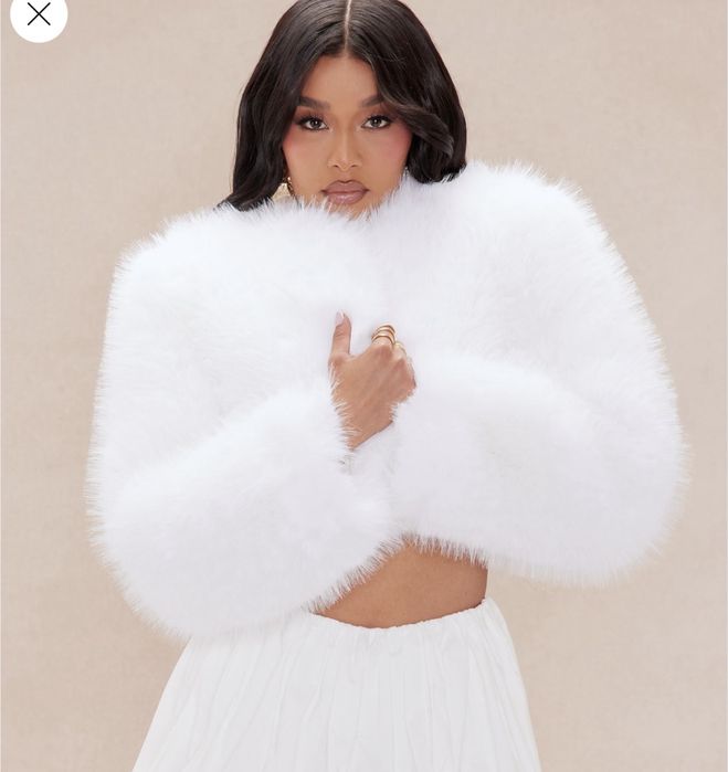 Палто изкуствен косъм