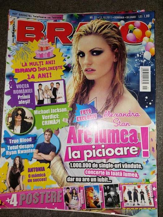 Revista Bravo cu Alexandra Stan pe coperta