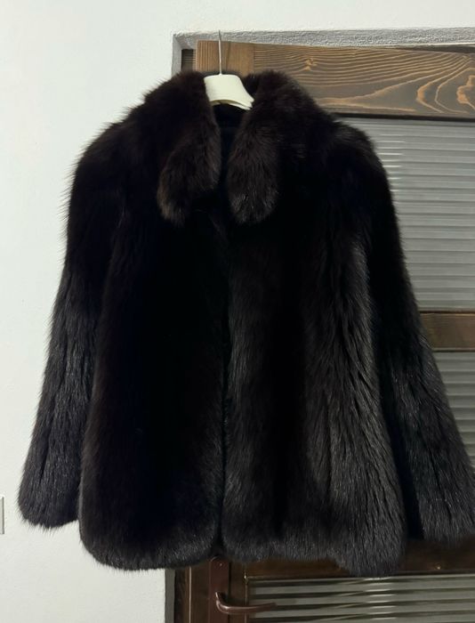 Blană naturală neagra ( vulpe )