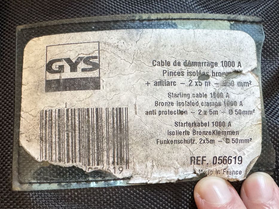 Cabluri Alimentare Gys Super Pro 1000A (Bag) clești izolați 2x 5m