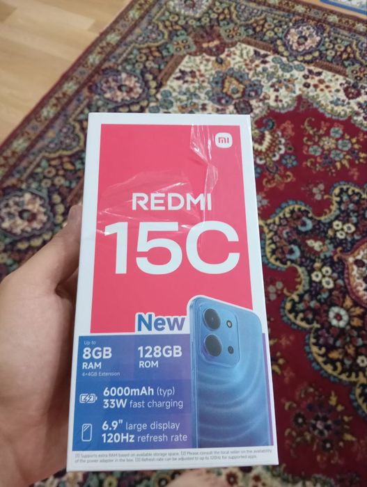 Продаётся НОВЫЙ REDMI 15C 4/128 midnight black