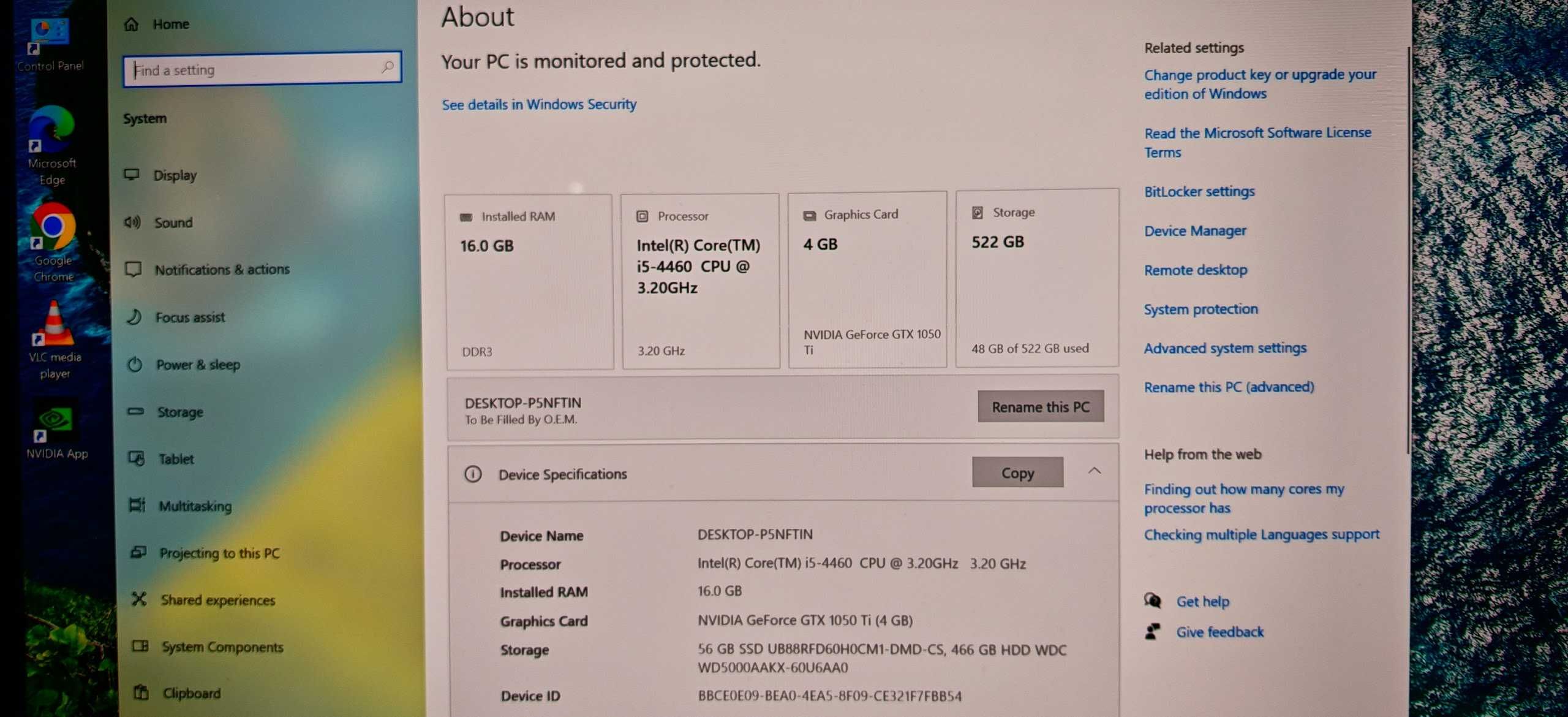 Бюджетно Гейм РС I5 4460/16Gb/60GbSSD+1000GbHDD/Asus 1050TI/Гаранция