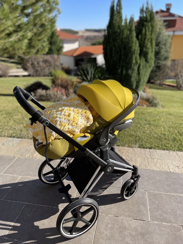 Количка с 3 коша Cybex Priam Mustard Yellow