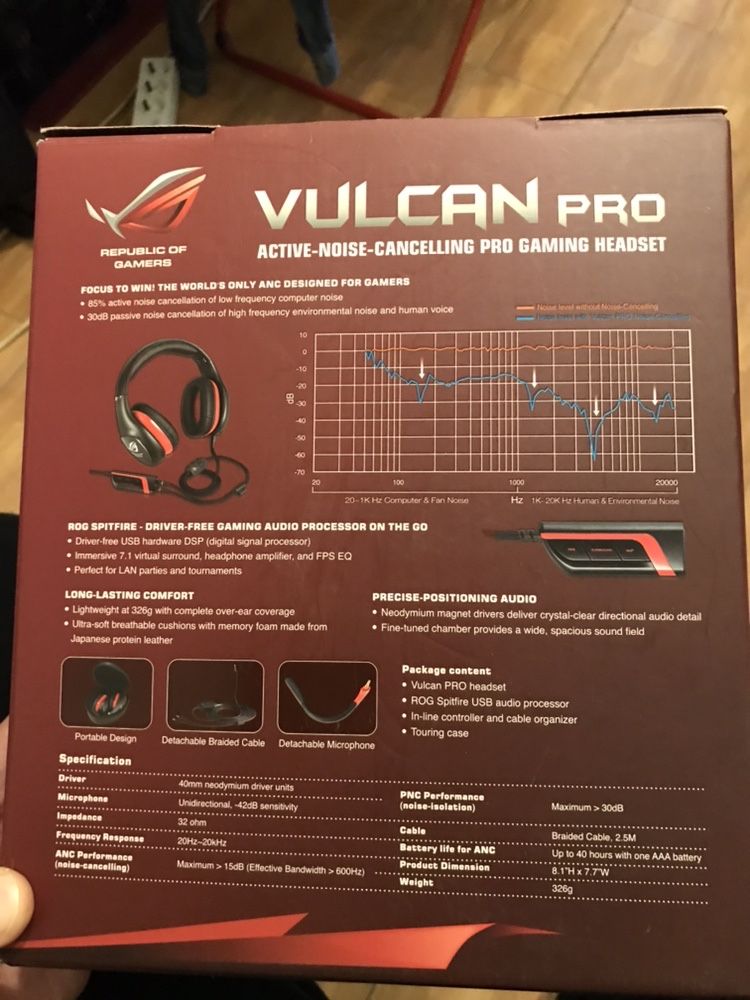 Caști Gaming Asus ROG Vulcan PRO