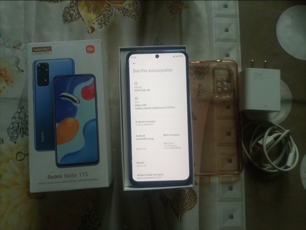 Redmi note 11s 8+3/128GB