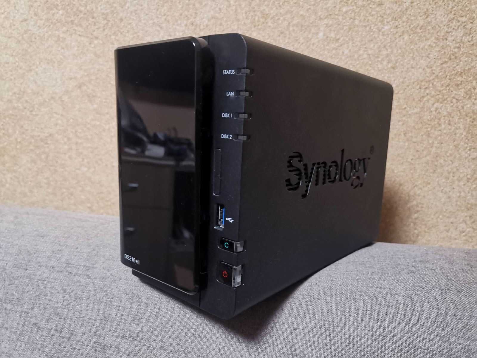 NAS мрежово устройство Synology DS216+II, 8Gb RAM, 2 bay