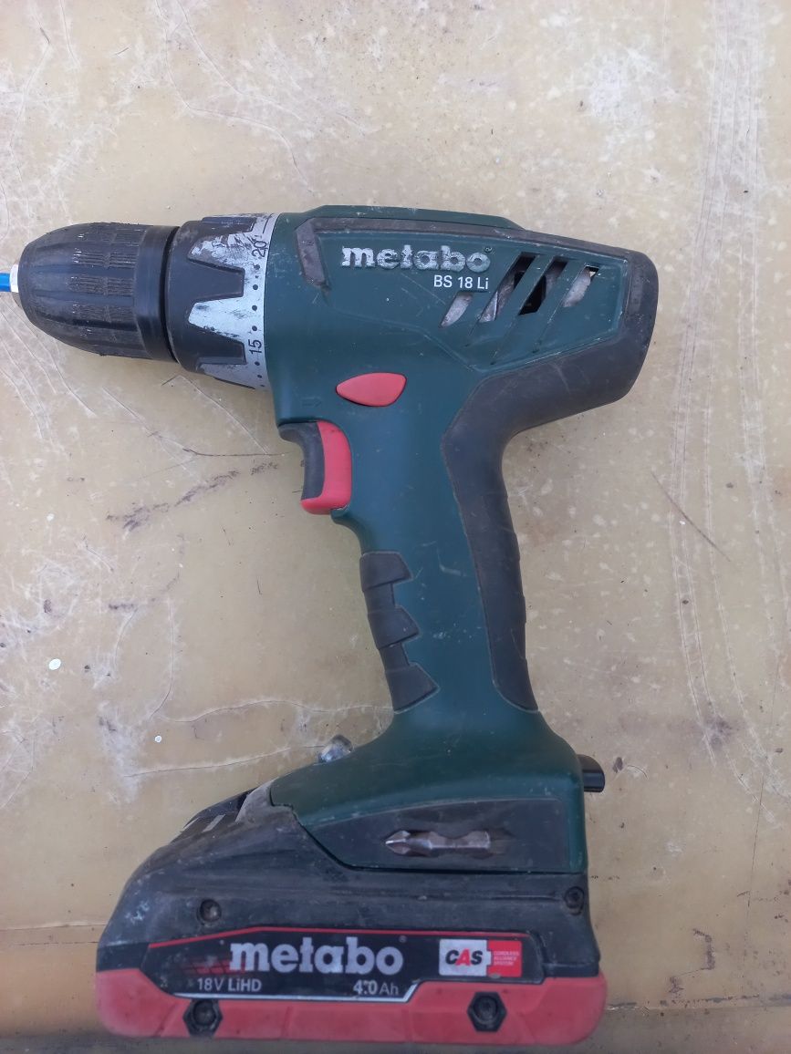 Зарядно и винтоверт METABO SC 30 + батерия 2.0Ah 18v.