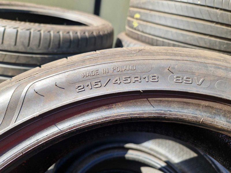 2 Goodyear R18 215/45
летни гуми
DOT4620