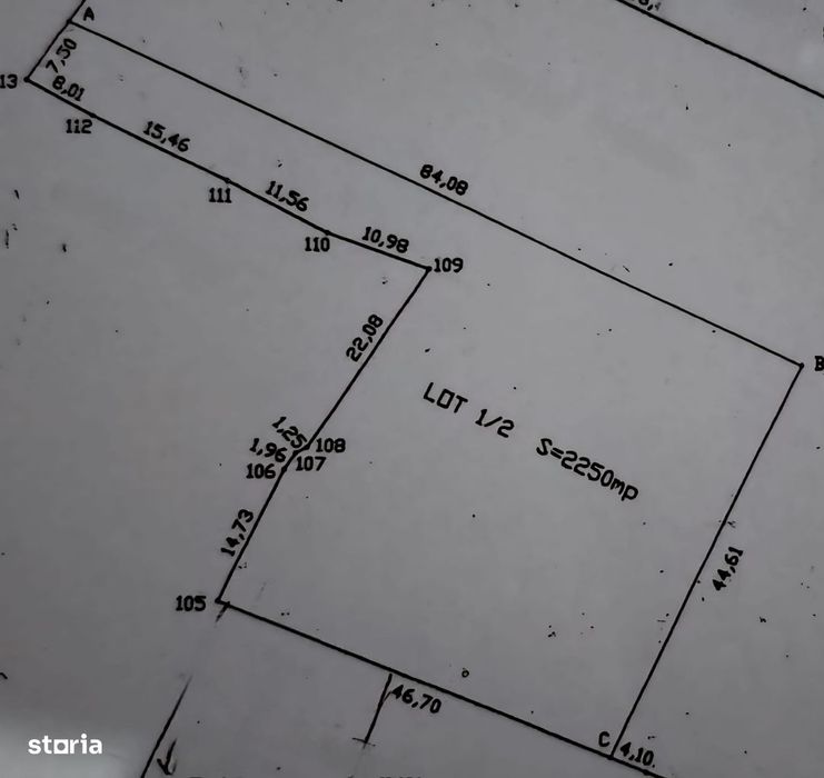 Teren zona Lacul Dulce   2200 mp
