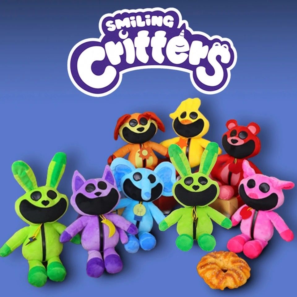 Jucărie plus Creaturi zambitoare Smiling Critters, albastru, NOUA