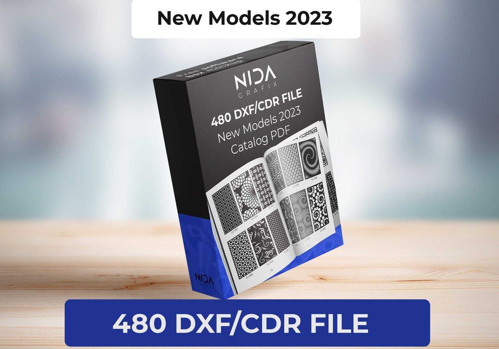 480 Modele Vectoriale (NOI 2023) + Catalog pdf/ Fisiere DXF, CDR