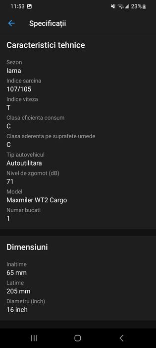 VAND Anvelope GT RADIAL 20565r16C