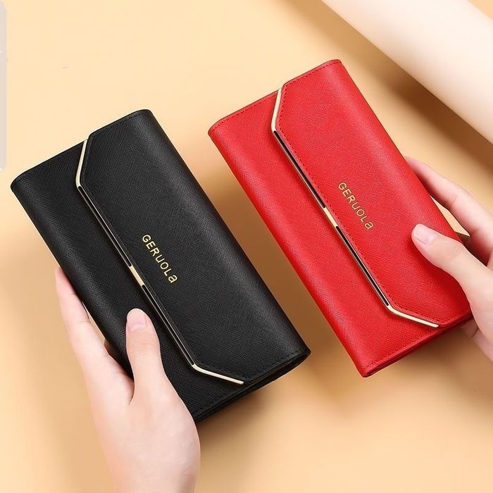 Женский кошелек из натуральной кожи бумажник портмоне с RIP защитой