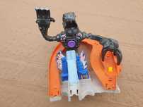 Traseu Hotwheels cu robot inamic