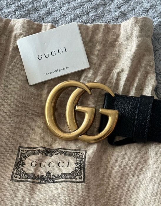 Нов оригинален Gucci колан – 80 см, с етикет и торбичка