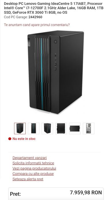 PC Lenovo ideacentre Gaming