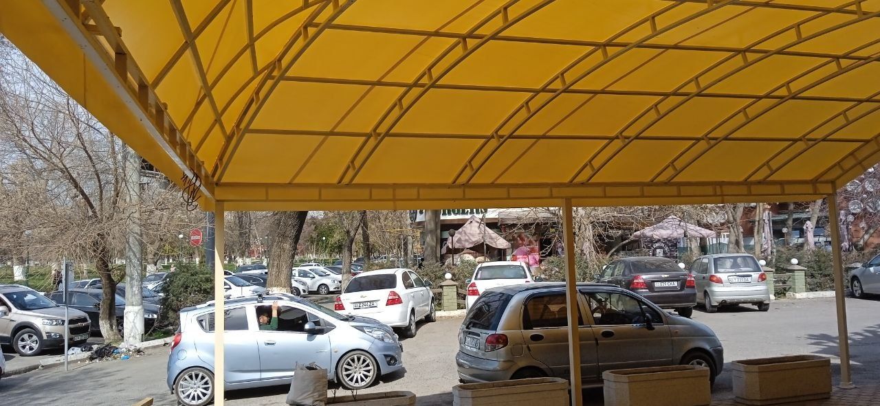 Баннер тент сетка салафан тортиш навеслар нолдан соя сетка тортиш куёш