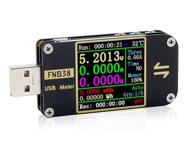 Професионален USB тестер FNIRSI FNB38. Българско упътване