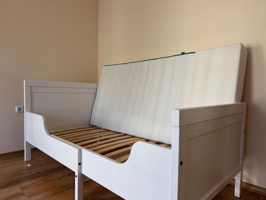 Детско дървено легло Икеа 172х87 с матрака