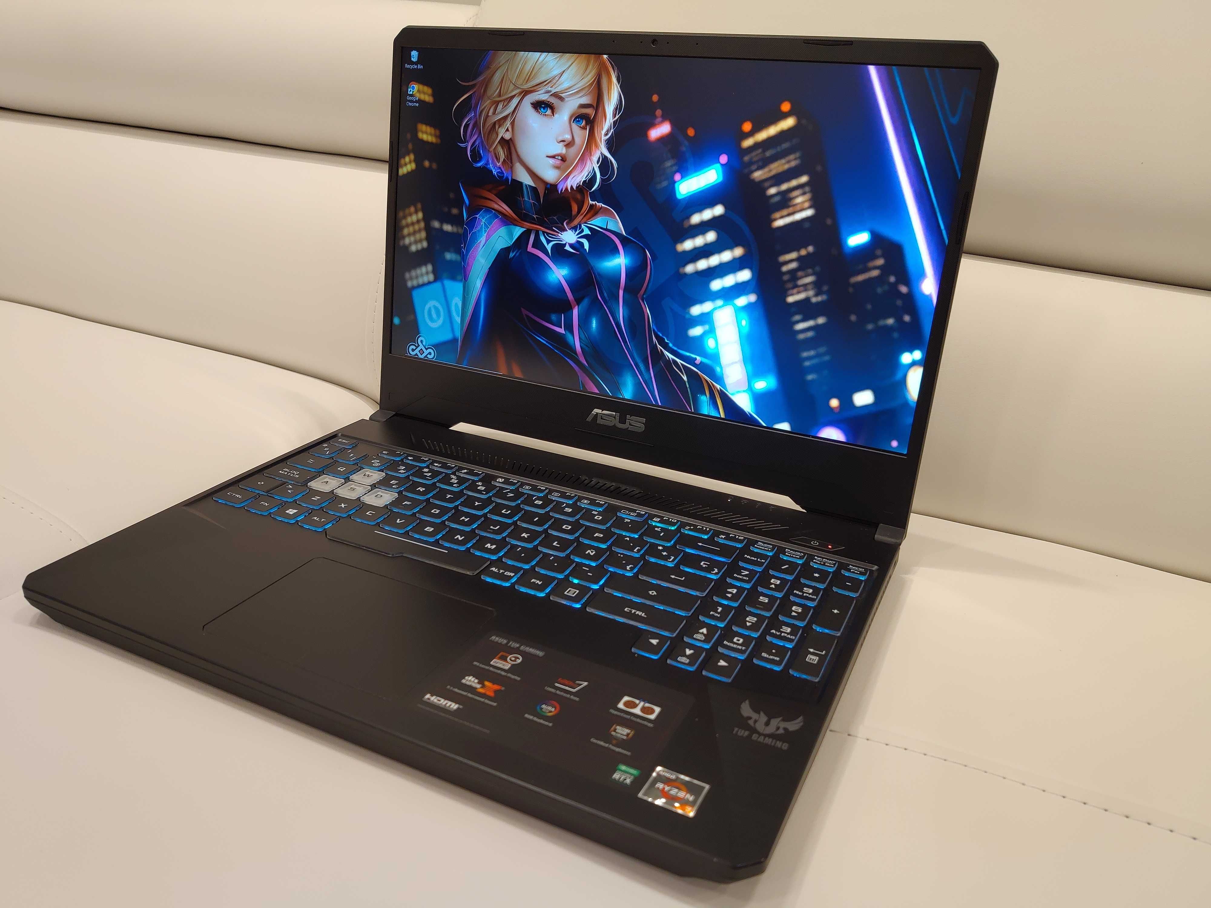 Laptop gaming Asus Tuf nou, AMD Ryzen 7, RTX 2060, 16 gb ram, SSD 1 TB