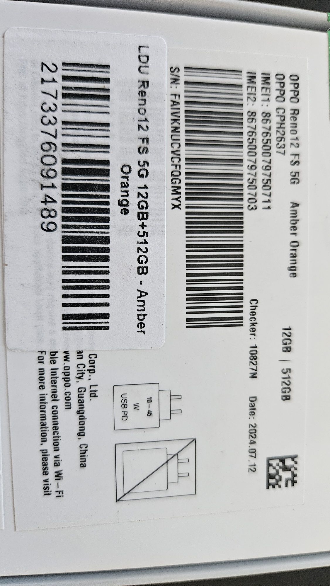 Smartphone Oppo Reno 12FS 5G