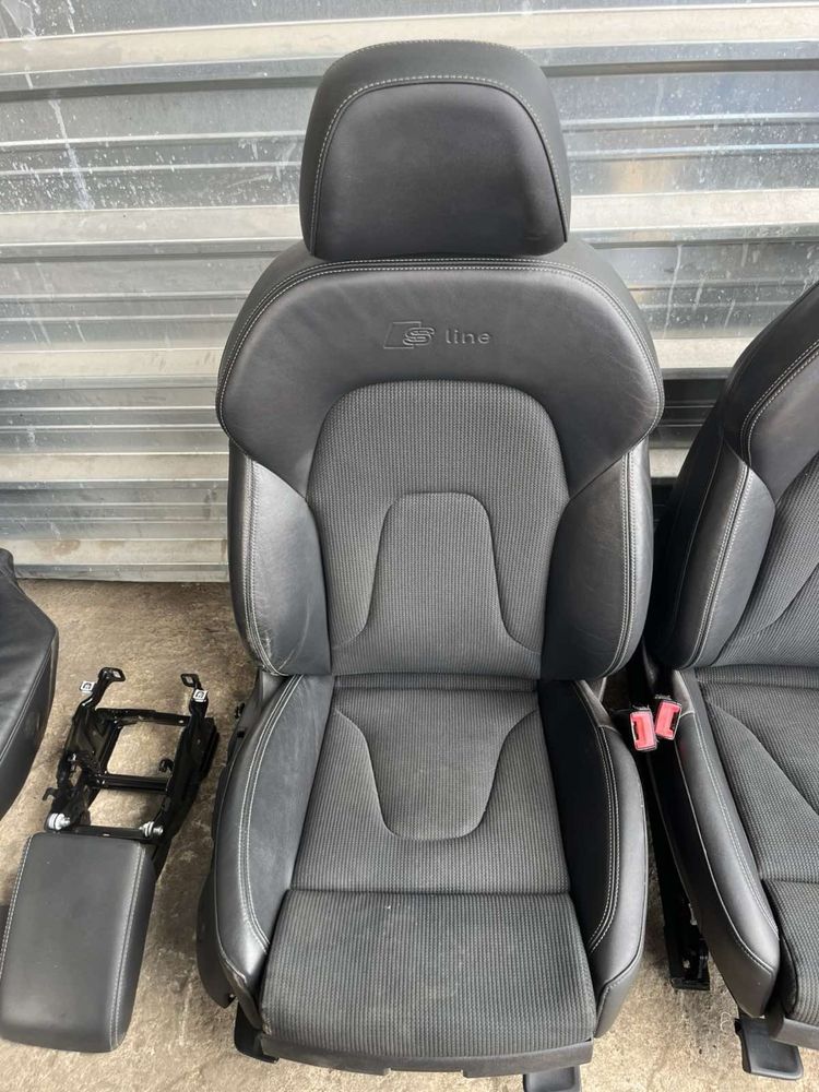 Кожен Салон с плат Sline Audi A4 A5 4вр Кожа подгрев надуване Н999