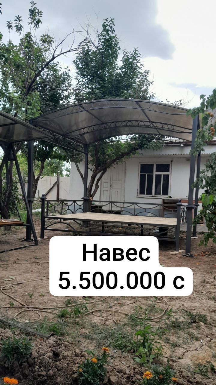 Zamonaviy tapchan, skameyka va besedkalar, sifatli va mustahkam tanlov