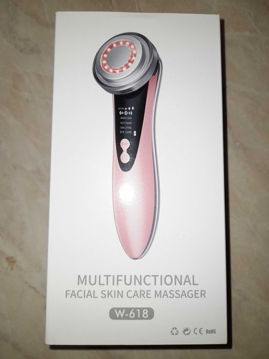 Aparat tratament facial LED si masaj cu ultrasunete 5in1