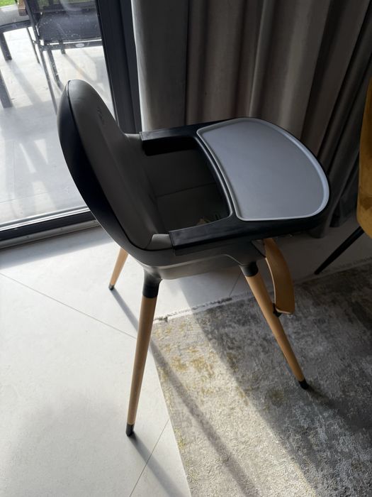 Scaun de masa 2 in 1 Kinderkraft Fini, Gri/Negru
