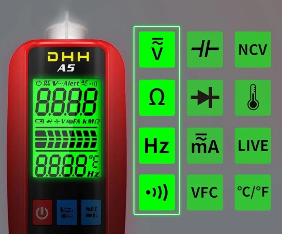 LCD дигитален мултиметър, мултицет