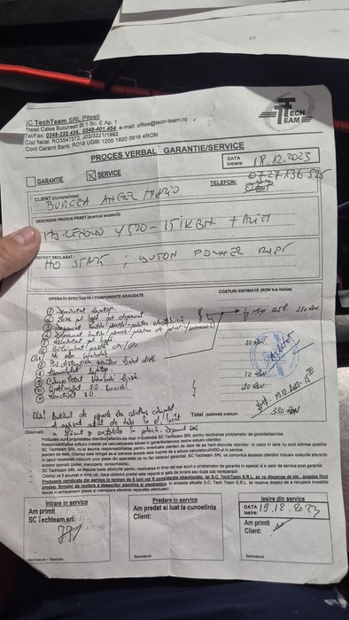 Vand Leptop Gaming Lenovo  Legion Y520