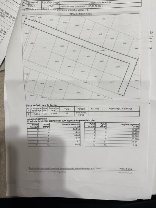 Vand teren Livada Focsani