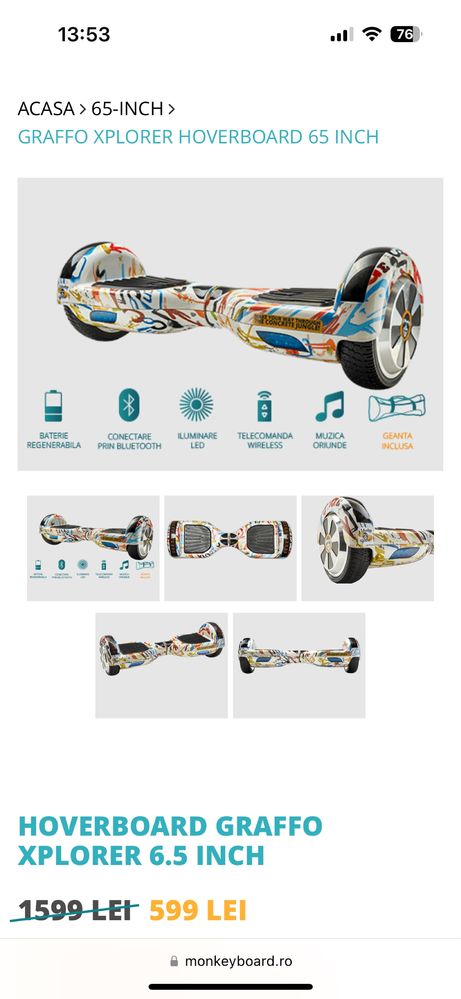 Hoverboard monkeyboard