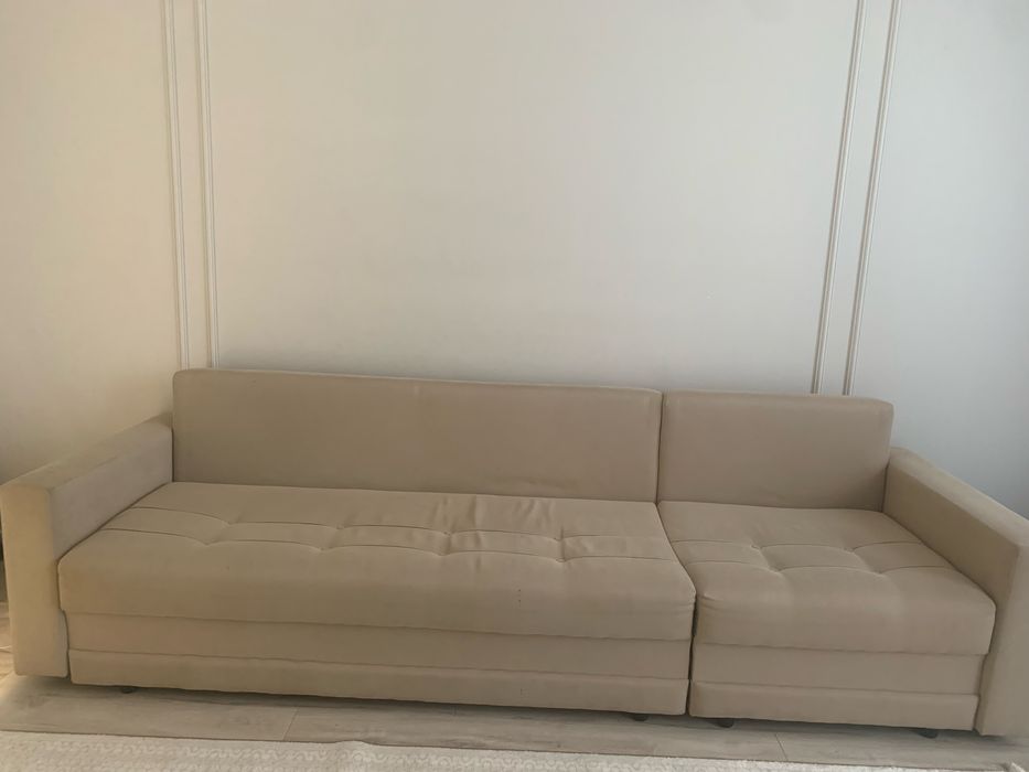 Диван бежевый 3 метра