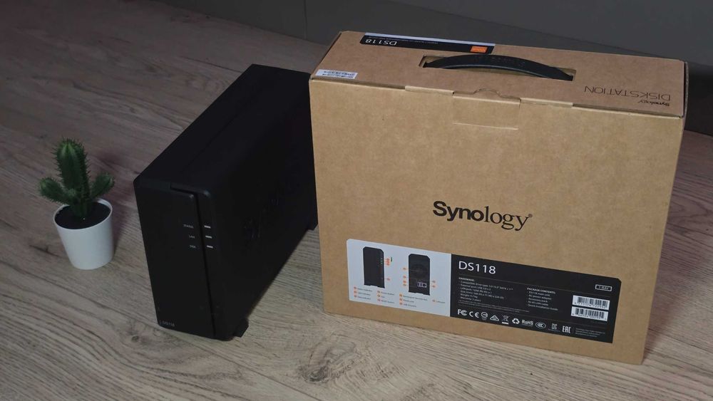 NAS Synology DS118 Quad-Core 4K USB 3.0 Backup & Media Server - OFERTA