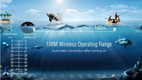 Нов XJ-01 ULTRA 100М БЕЗЖИЧЕН РИБОЛОВЕН СОНАР Модел 2025 12м гаранция