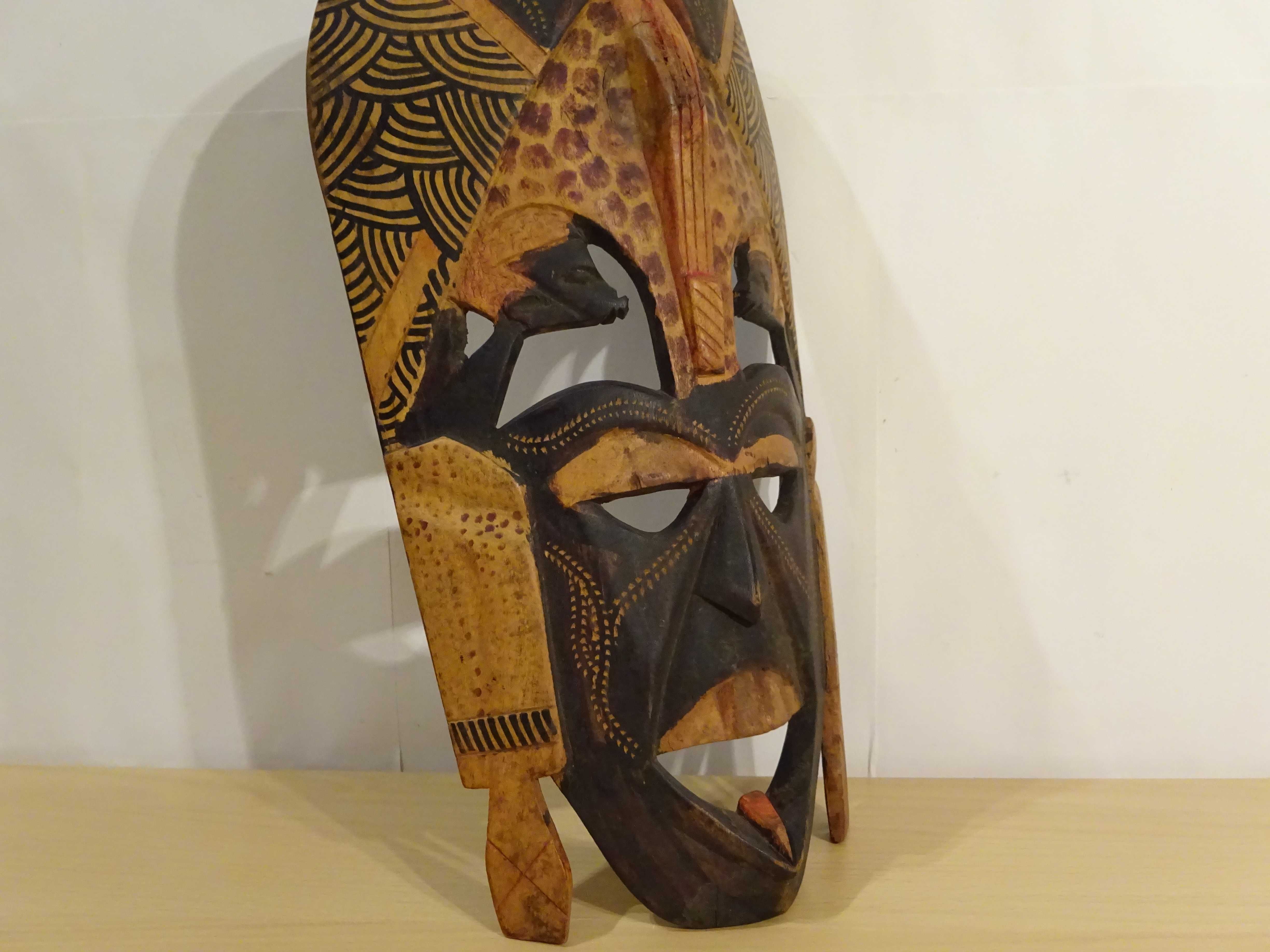 Masca africana tribala veche |razboinic Masai| Rara