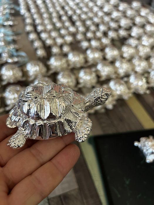 Broscuta  9 cm placata argint 925