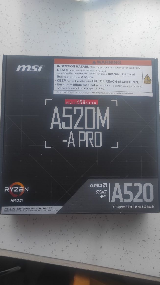 ГАРАНЦИЯ! R5 3600 /16gb 3200mhz/msi A520 A Pro и охладител