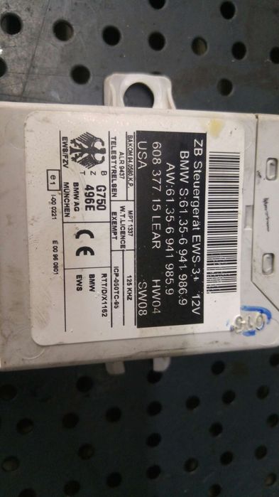 Imobilizator mini cooper r50 r53 613569419869 613569419859