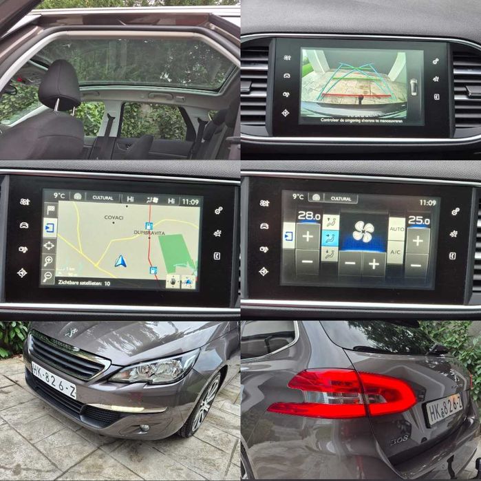 Peugeot/308/1.6/Hdi/Panoramic/Camera/Euro6/Navi/120 cp/Led/6+1 Viteze/