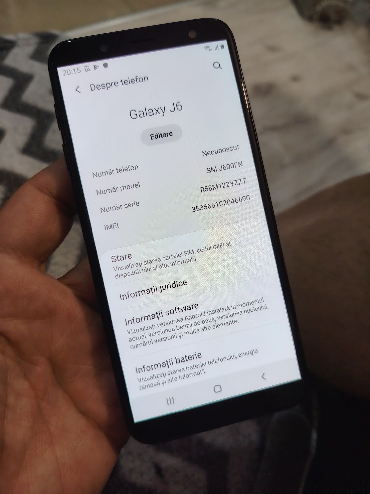 Samsung Galaxy J6 Android 9 Display Original