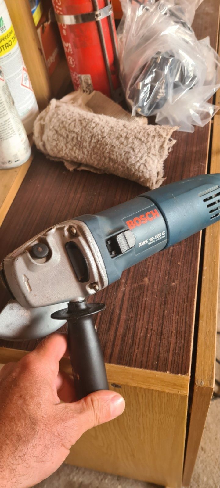 Bosch GWs 10-125c ъглошлайф Hilti te-22