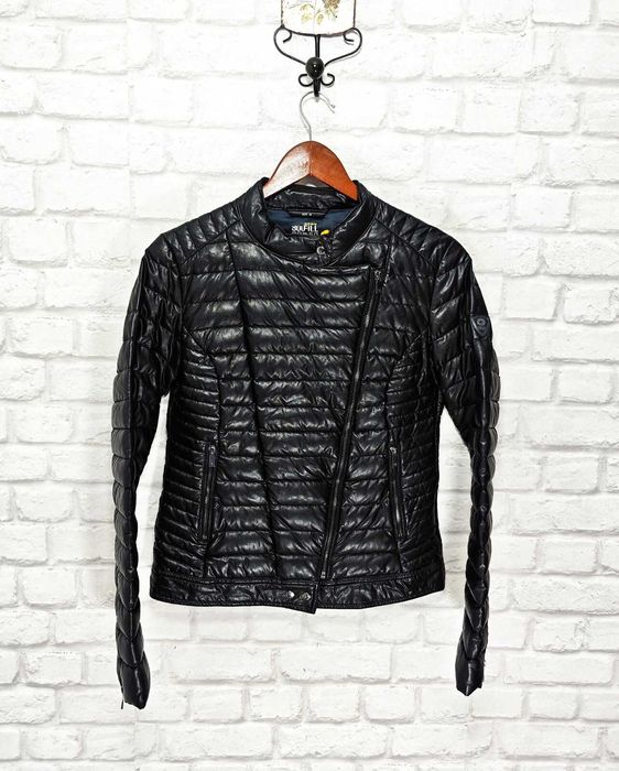 Ciesse Piumini Дамско пухено  кожено яке с пух агнешка кожа размер S